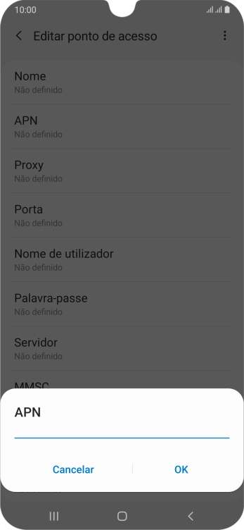 Introduza net2.vodafone.pt e prima OK.