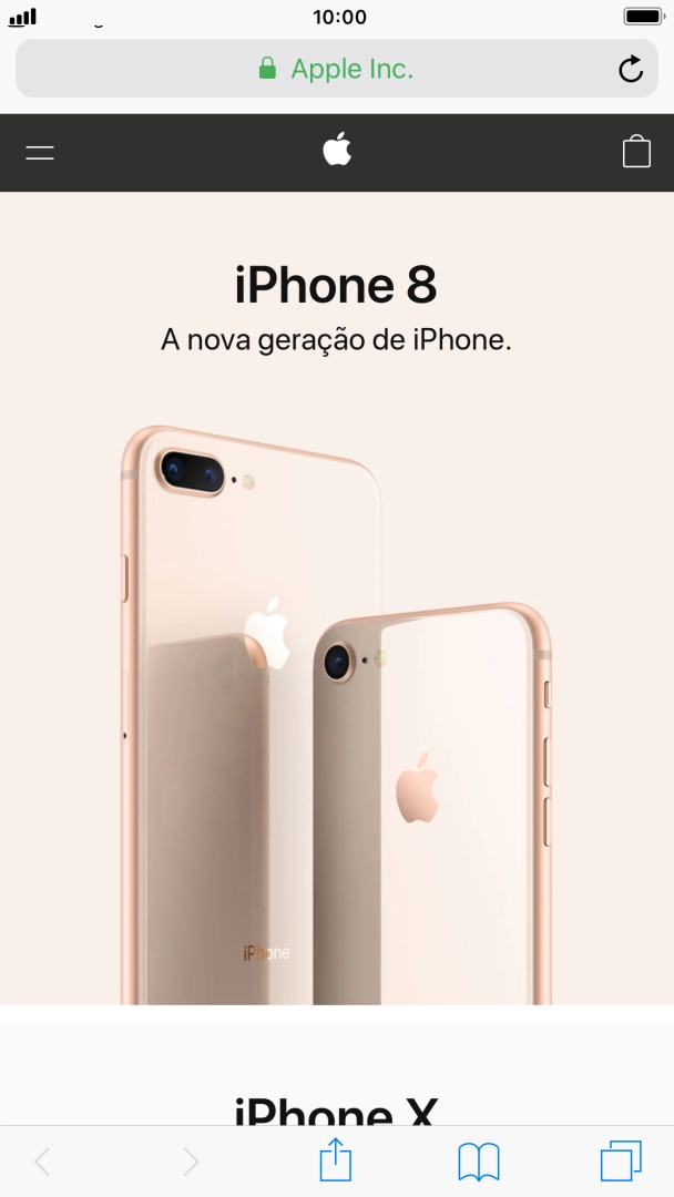 Prima ainda mais firmemente no ecrã, até que o conteúdo abra na aplicação relevante.