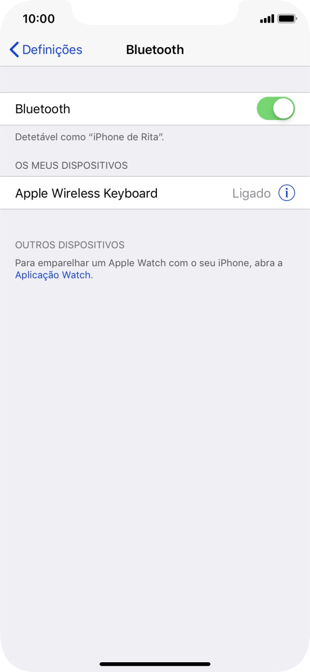 Para voltar ao ecrã inicial, deslize o dedo de baixo para cima a partir da base do ecrã.