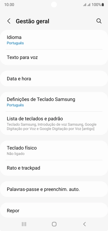 Prima Data e hora.