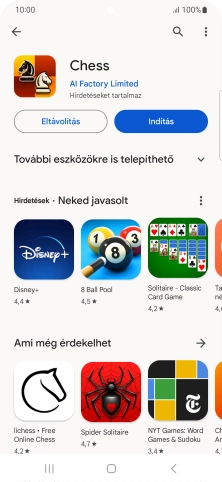 A befejezéshez, és ahhoz, hogy visszatérhess a főképernyőhöz, nyomd meg a főgombot.