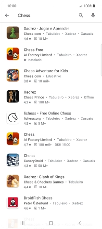 Prima a app pretendida.