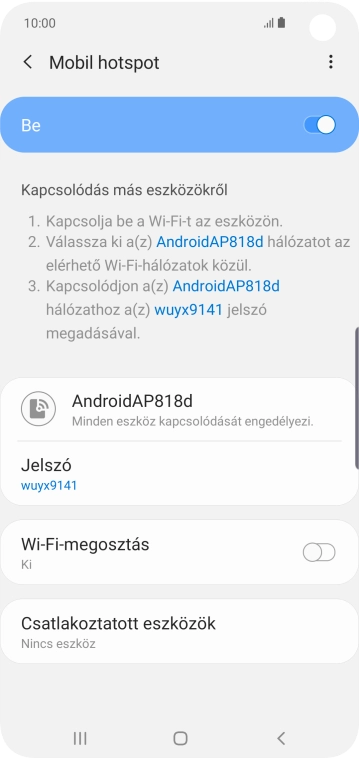 A befejezéshez, és ahhoz, hogy visszatérhess a főképernyőhöz, nyomd meg a főgombot.