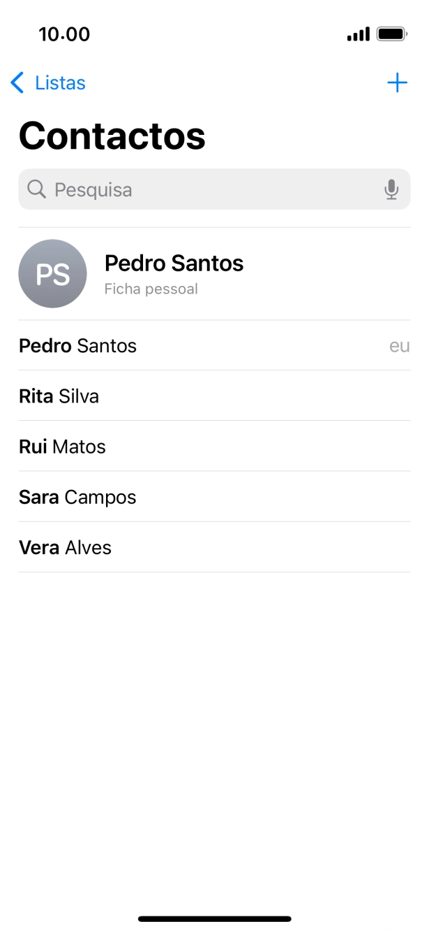 Prima Ficha pessoal.