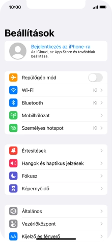 Válaszd a Bejelentkezés az iPhone-ra lehetőséget.