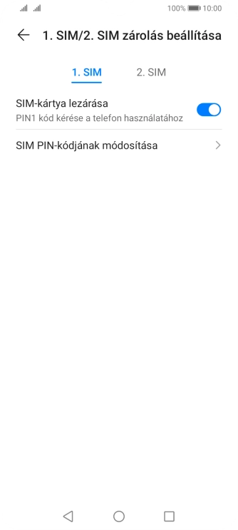 Kattints a kívánt SIM-kártyára.