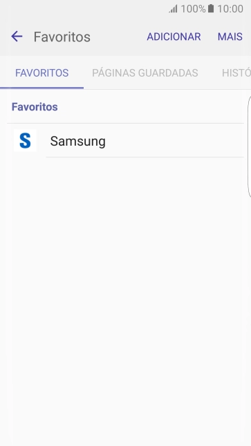 Prima o marcador pretendido.