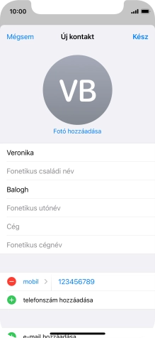 Válaszd a Kész lehetőséget.