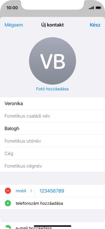 Válaszd a Kész lehetőséget.