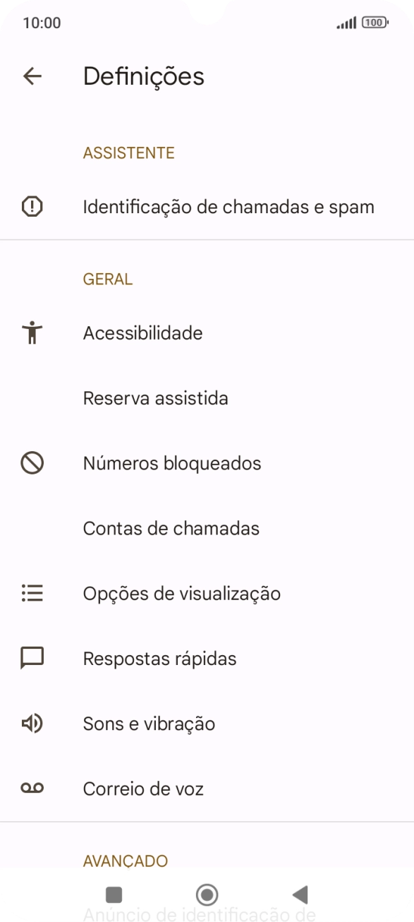 Prima Contas de chamadas.