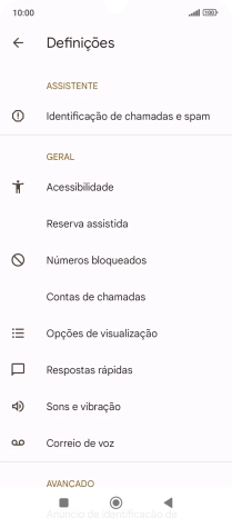 Prima Contas de chamadas.