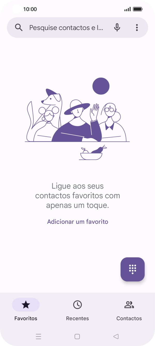 Prima o ícone de menu.