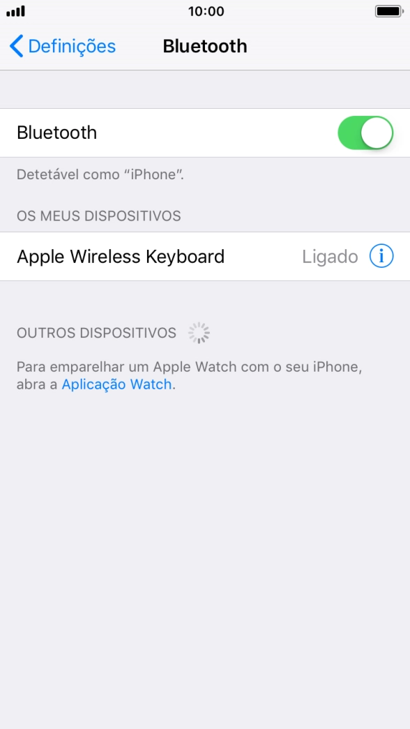 Prima a tecla de início para terminar e voltar ao ecrã inicial.