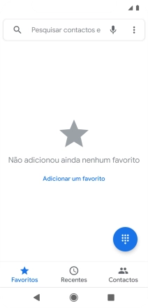 Prima o ícone de menu.