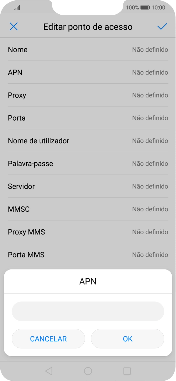 Introduza net2.vodafone.pt e prima OK.