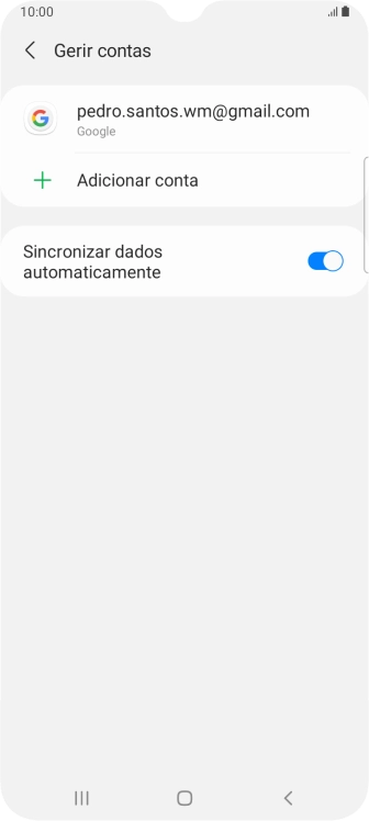 Prima a conta pretendida.