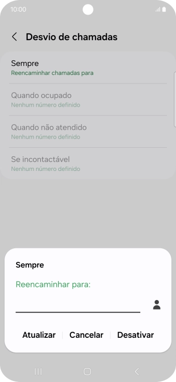Prima Desativar.