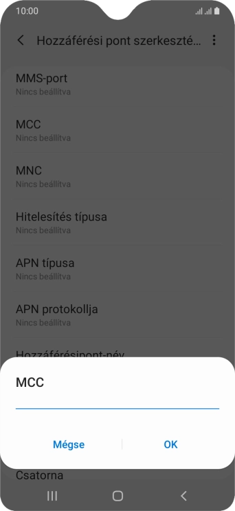 Írd be azt, hogy 216, és válaszd az OK lehetőséget.