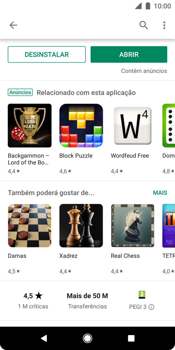 Prima a tecla de início para terminar e voltar ao ecrã inicial.