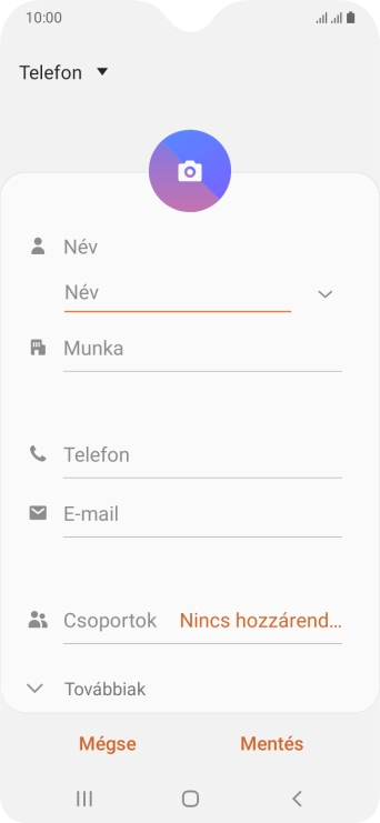Nyisd le a névjegyzéknél legördülő menüt.