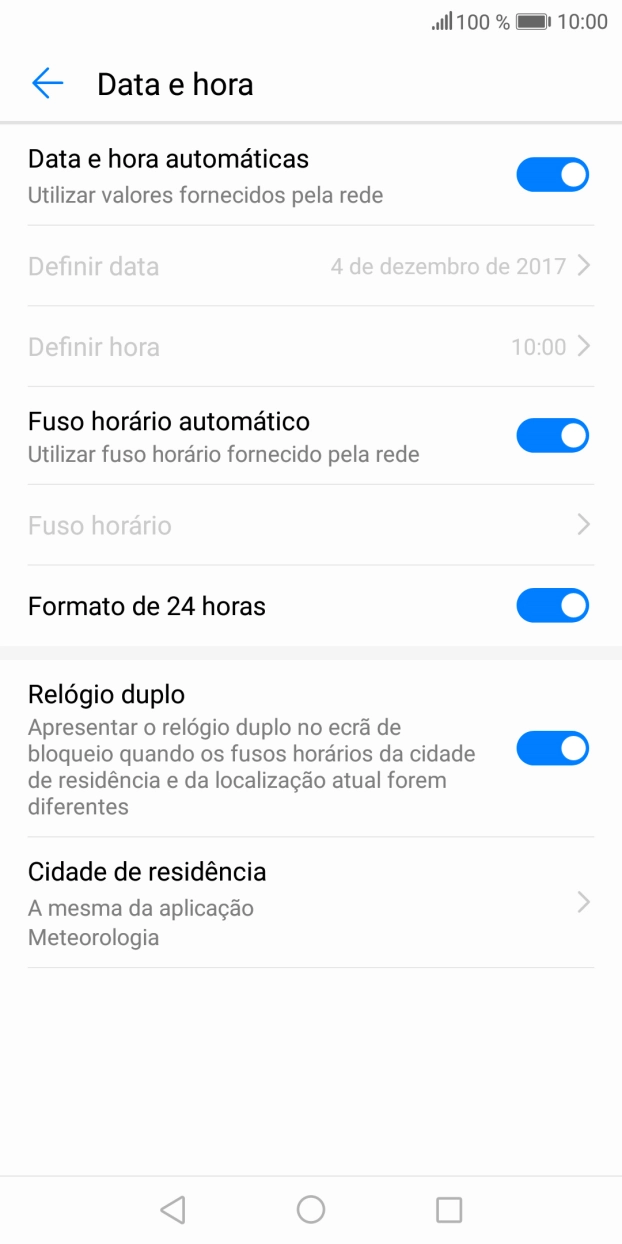 Prima a tecla de início para terminar e voltar ao ecrã inicial.