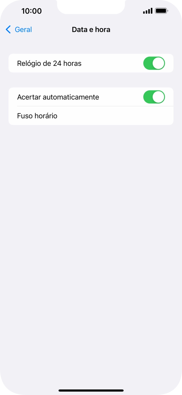 Para voltar ao ecrã inicial, deslize o dedo de baixo para cima a partir da base do ecrã.