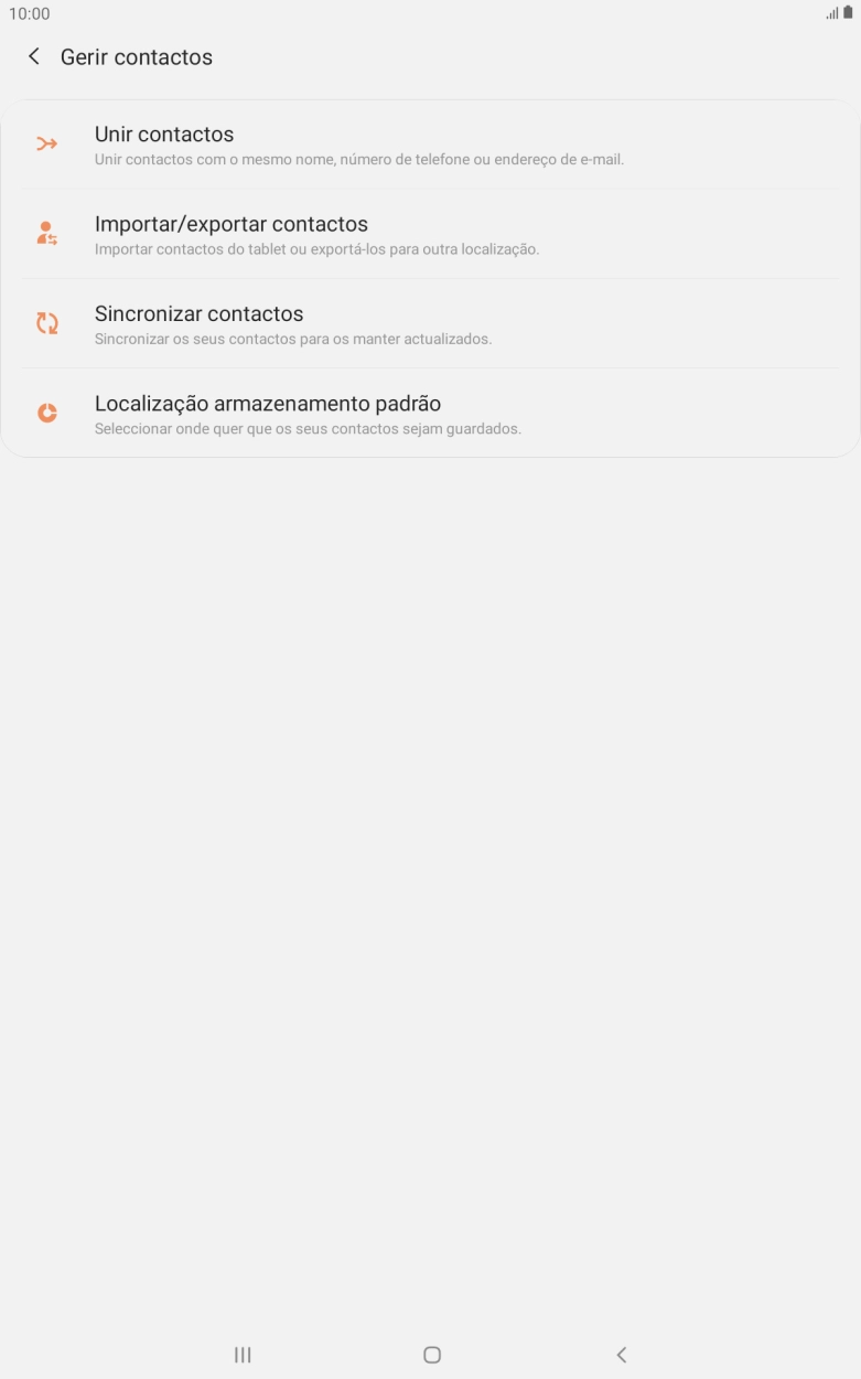 Prima Importar/exportar contactos.