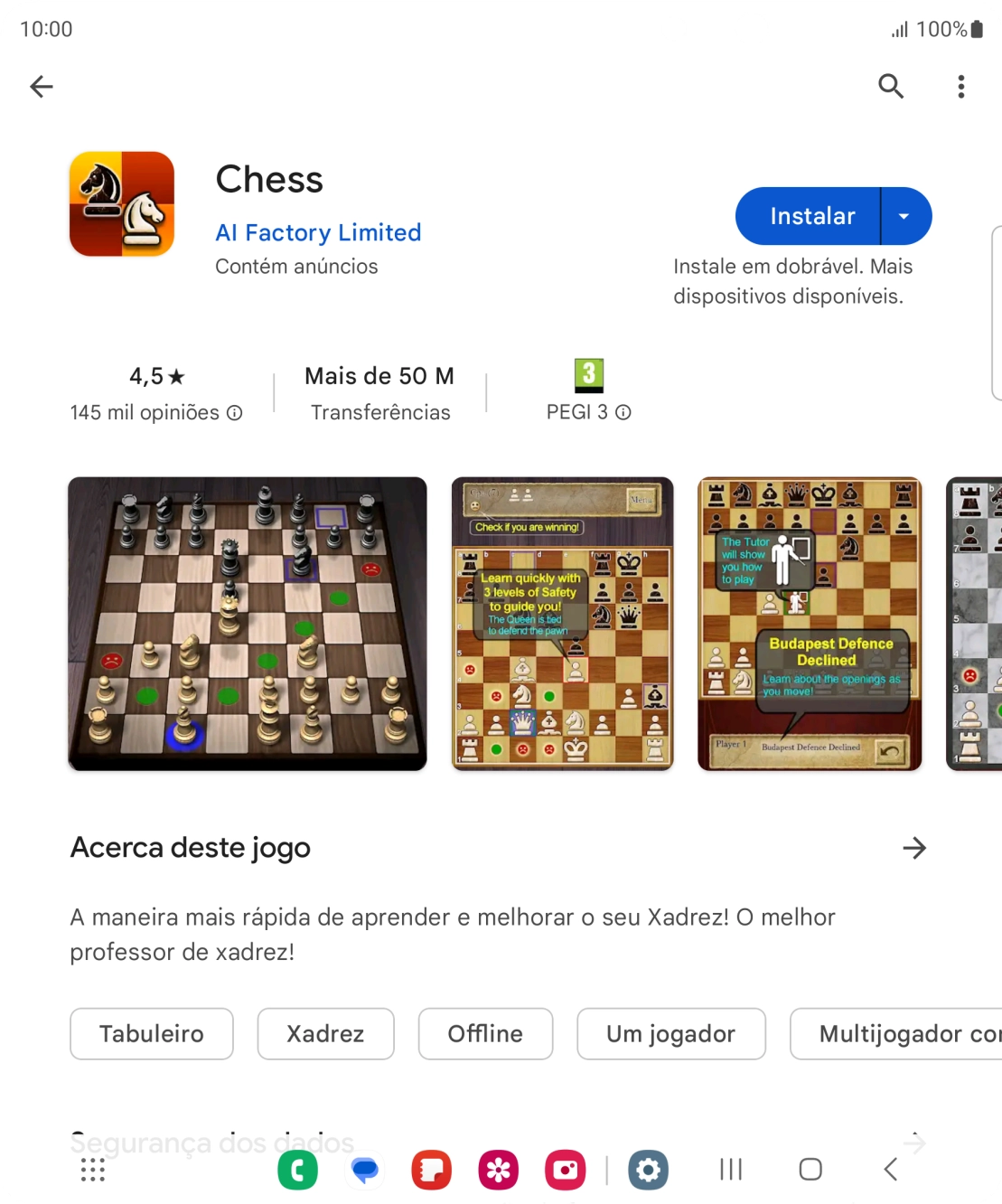 Prima Instalar e siga as indicações no ecrã para instalar a app.