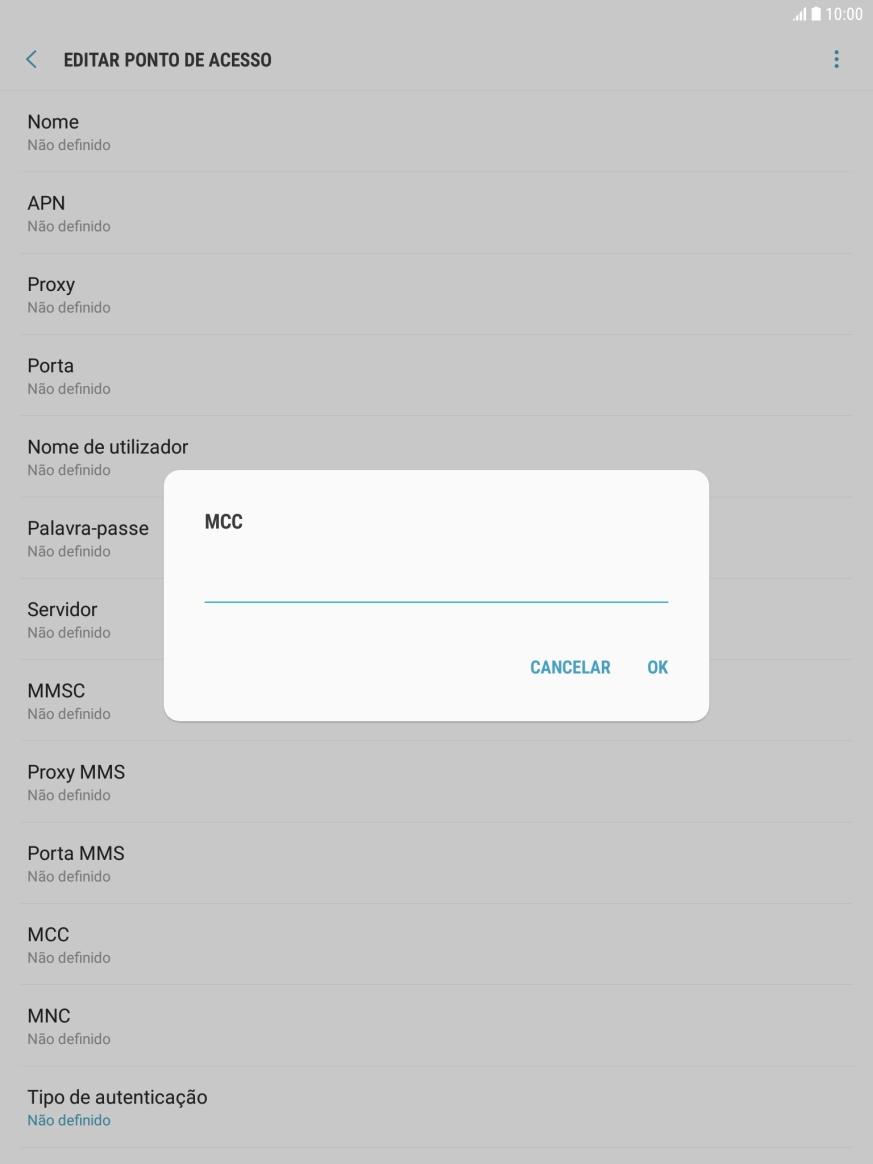 Introduza 268 e prima OK.