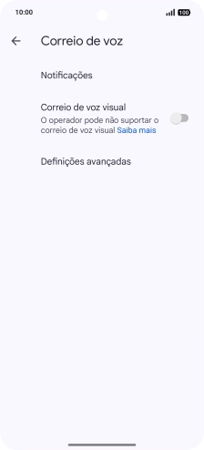 Prima Definições avançadas.
