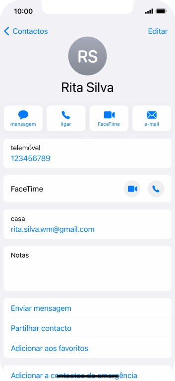Prima o número pretendido.