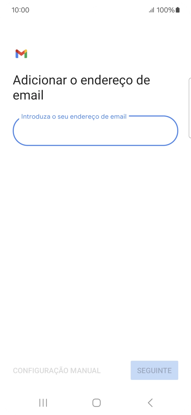 Prima Introduza o seu endereço de email e introduza o seu endereço de e-mail Vodafone.