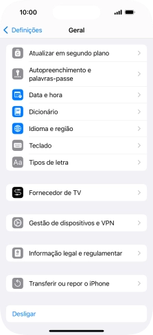 Prima Atualizar em segundo plano.