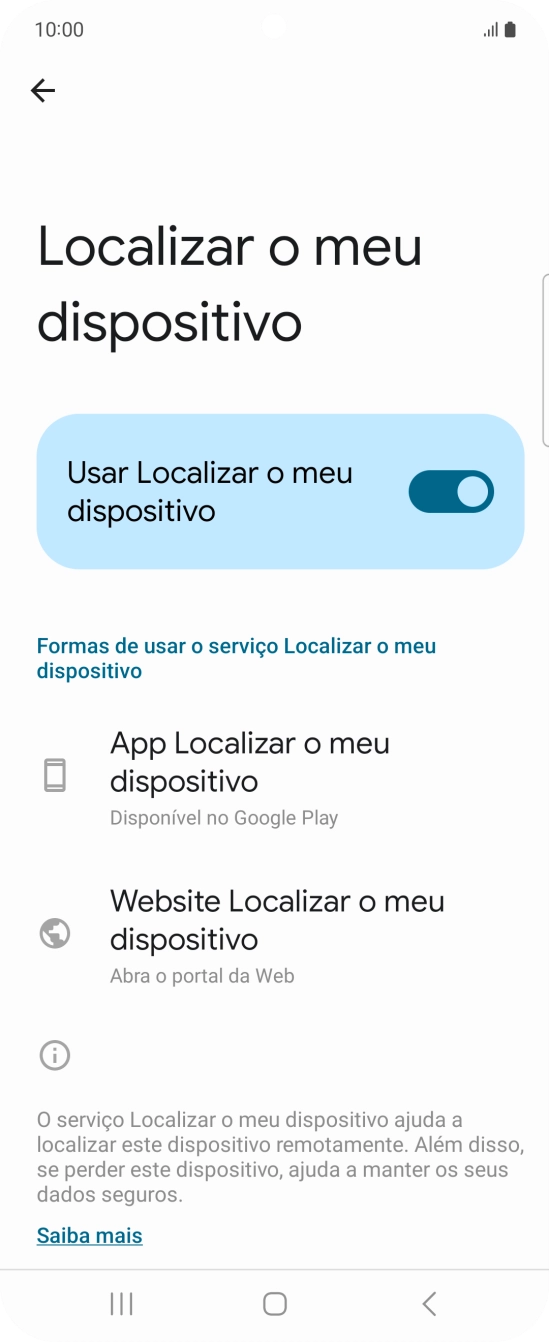Prima a tecla de início para terminar e voltar ao ecrã inicial.