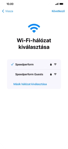Válaszd a Következő lehetőséget.