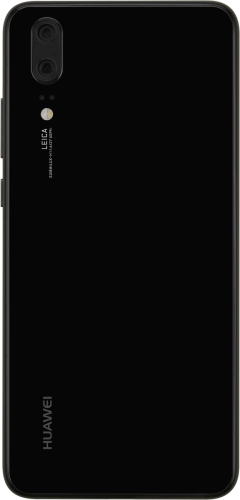 Imagen 2: Vista posterior del Huawei P20 - Black
