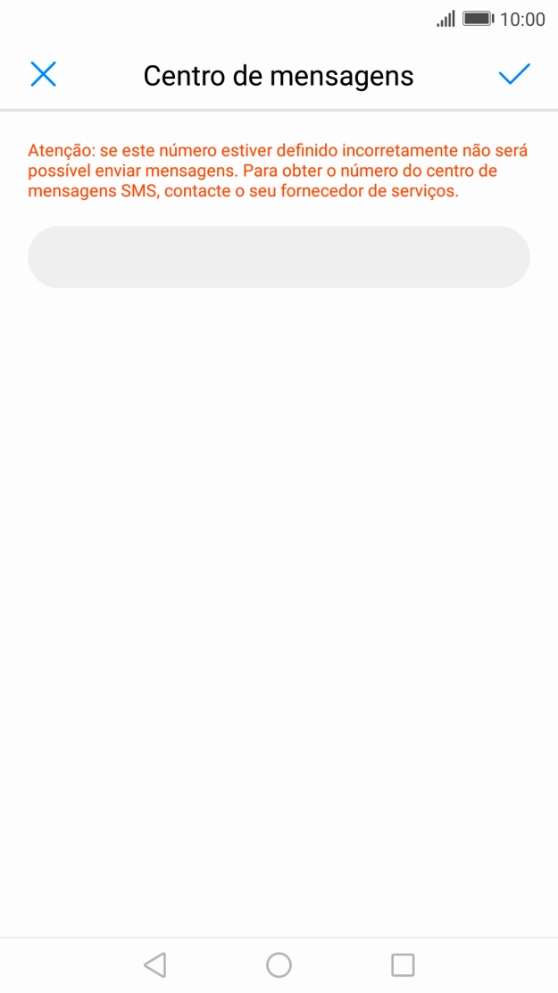 Prima o campo de escrita.