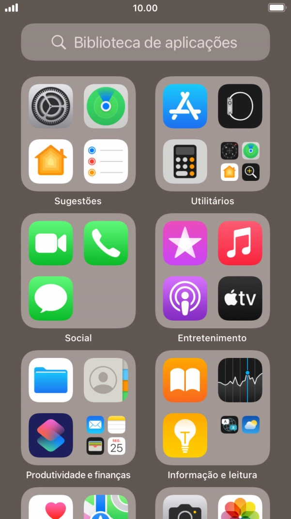 Prima a app pretendida.