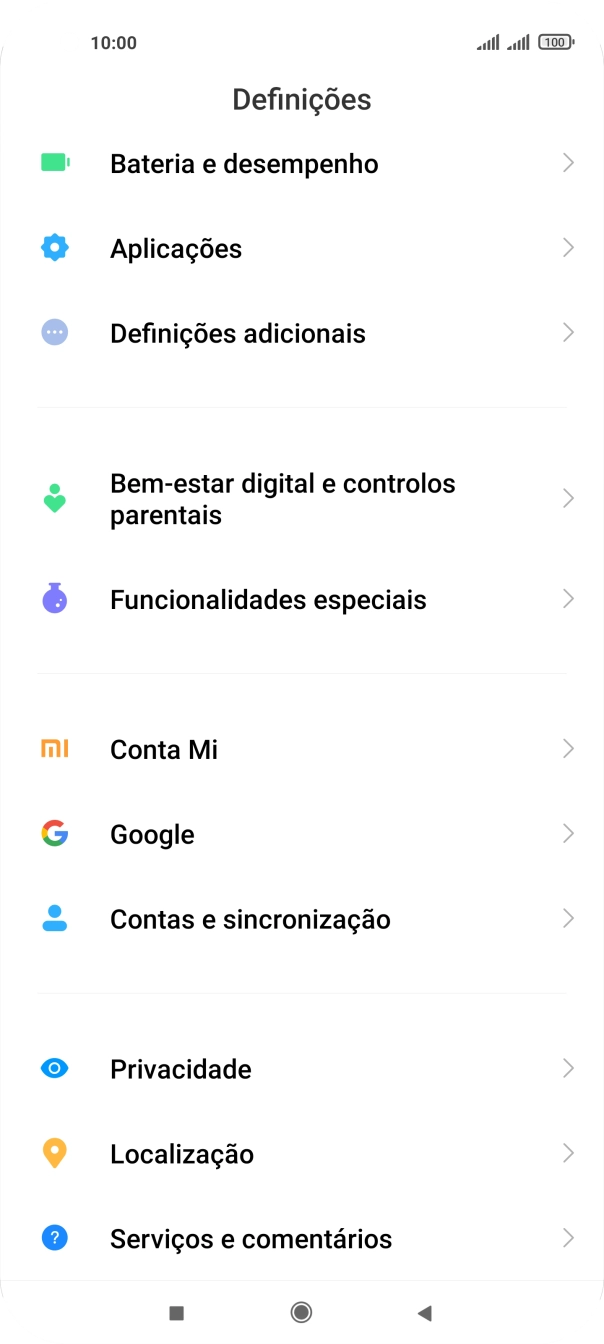 Prima Contas e sincronização.
