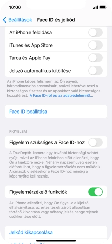 Válaszd a Jelkód kikapcsolása lehetőséget, és írd be a képernyőzárkódot.