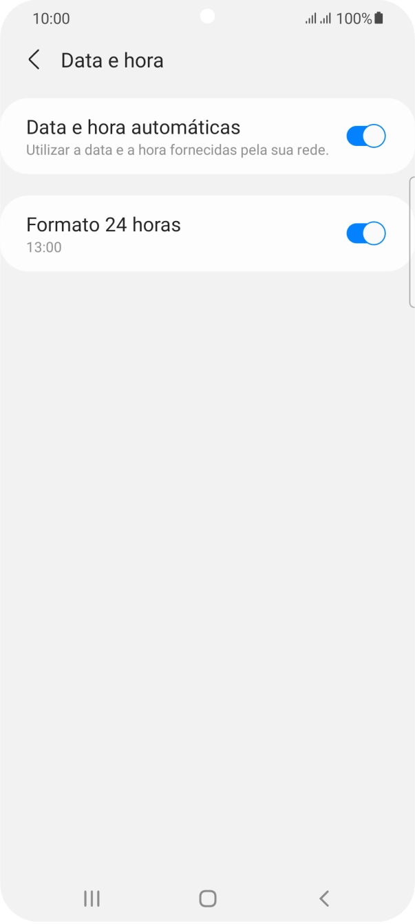Prima a tecla de início para terminar e voltar ao ecrã inicial.