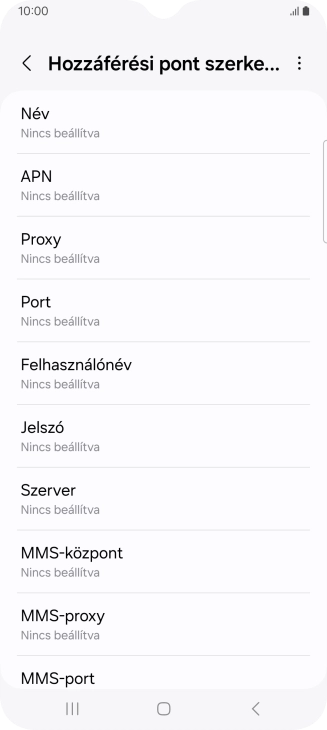 Válaszd a Név lehetőséget.
