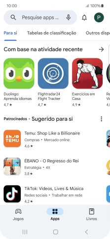 Prima o ícone de perfil.