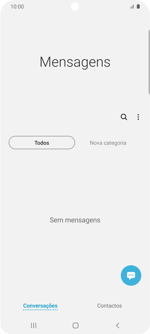 Prima o ícone de nova mensagem.