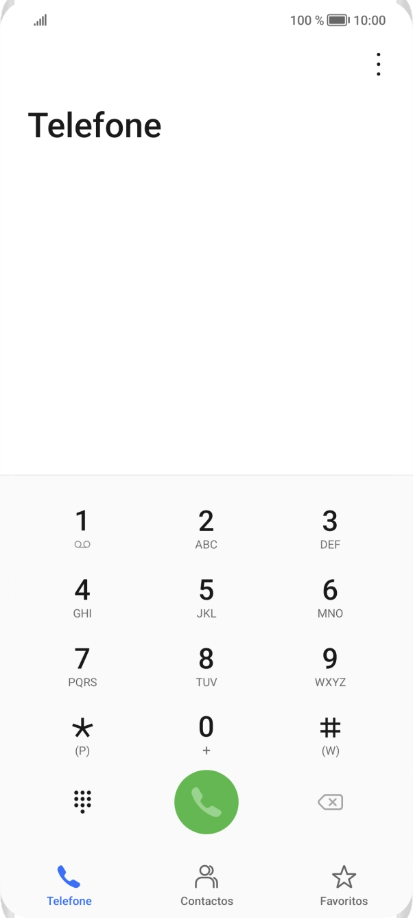 Prima o ícone de menu.