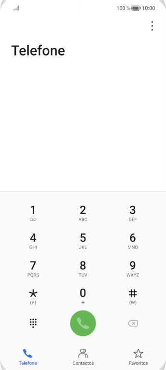 Prima o ícone de menu.