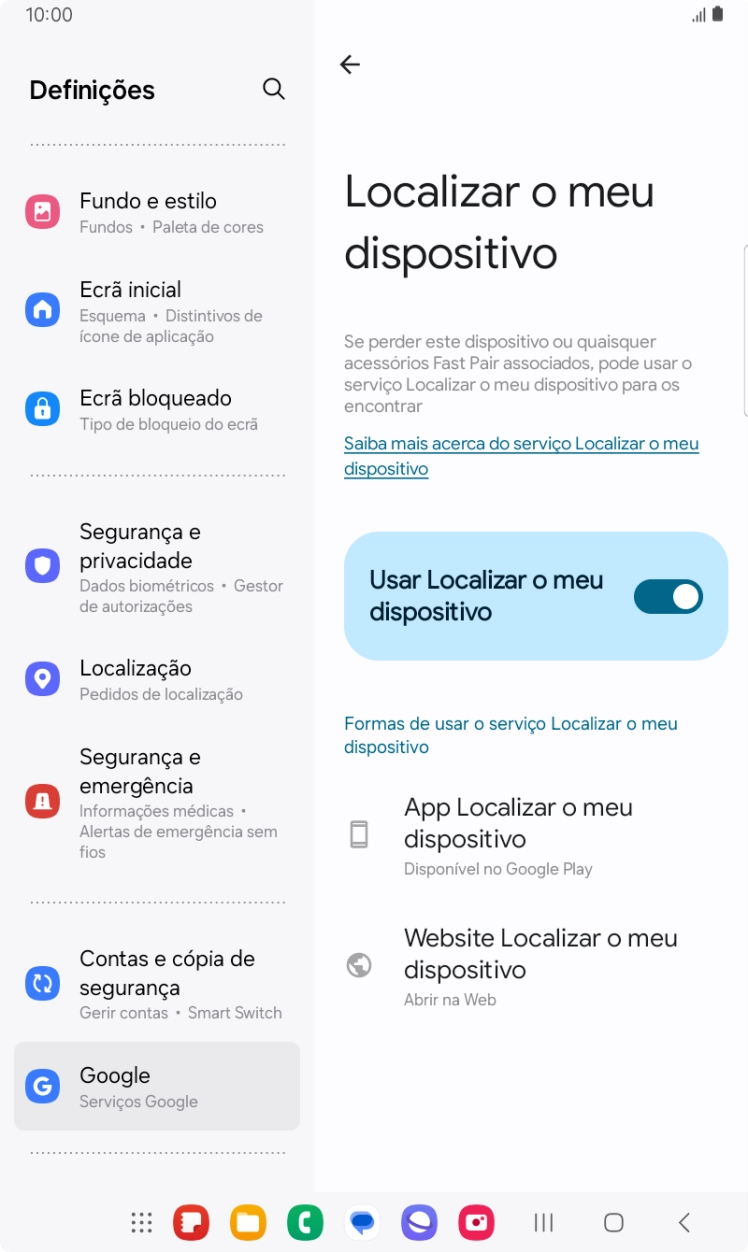 Prima a tecla de início para terminar e voltar ao ecrã inicial.