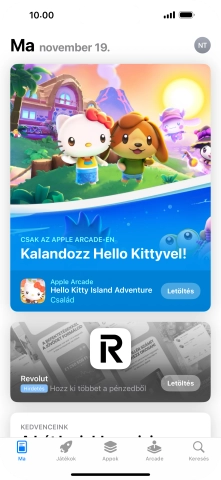 Válaszd a Keresés lehetőséget.