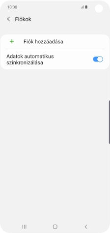 Válaszd a Fiók hozzáadása lehetőséget.