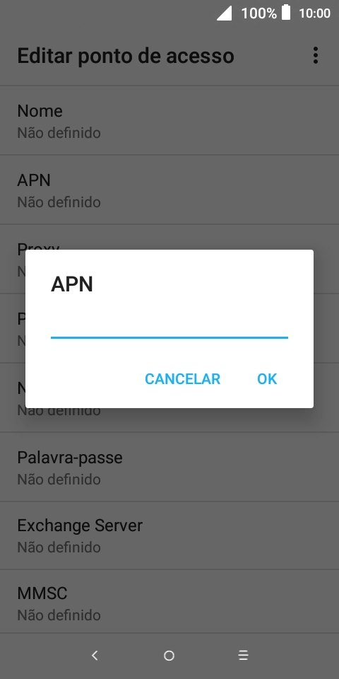 Introduza net2.vodafone.pt e prima OK.